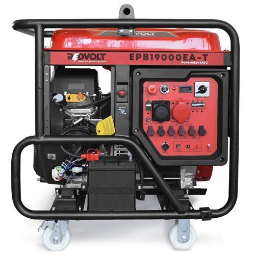 Бензиновый генератор REDVOLT EPB19000EA-T передвижной фото