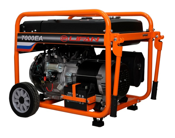 Бензиновый генератор Lifan 6 GF-5A (7000EA) для газового котла фото