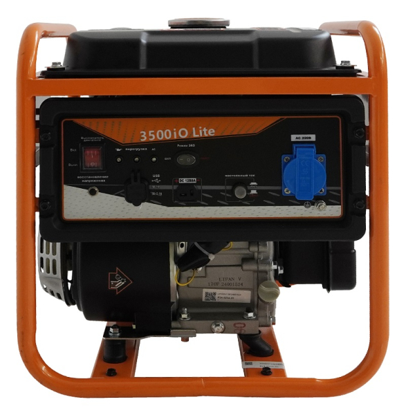 Бензиновый инверторный генератор Lifan 3500IO Lite резервный фото