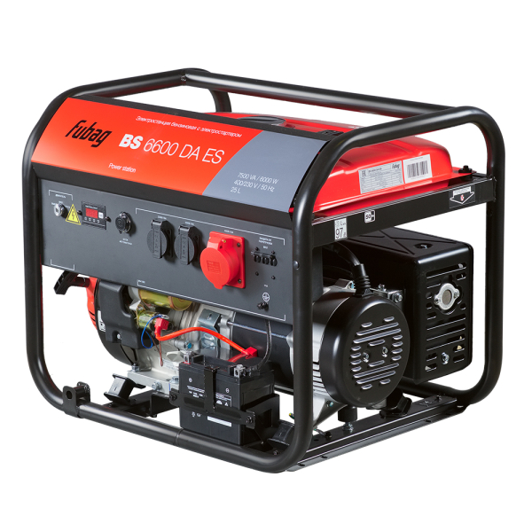 Бензиновый генератор Fubag BS 6600 DA ES для дома фото