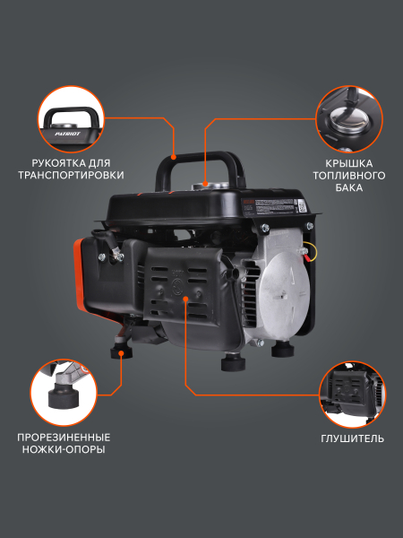 Бензиновый генератор PATRIOT GRS 950 резервный фото