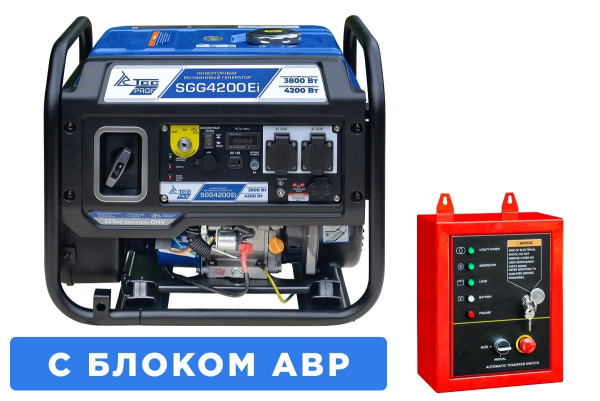 Бензиновый инверторный генератор ТСС SGG 4200Ei с блоком АВР для дачи фото