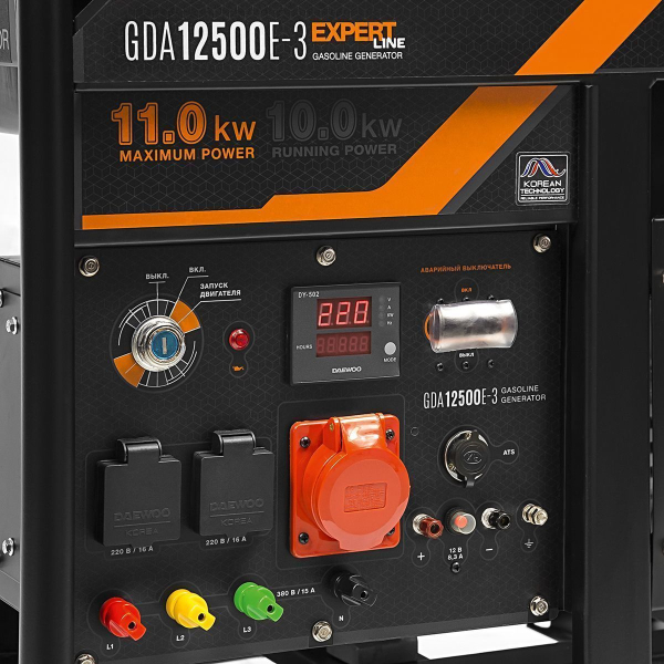 Бензиновый генератор DAEWOO GDA 12500E-3 на колесах Бензиновый генератор DAEWOO GDA 12500E-3 на колесах фото