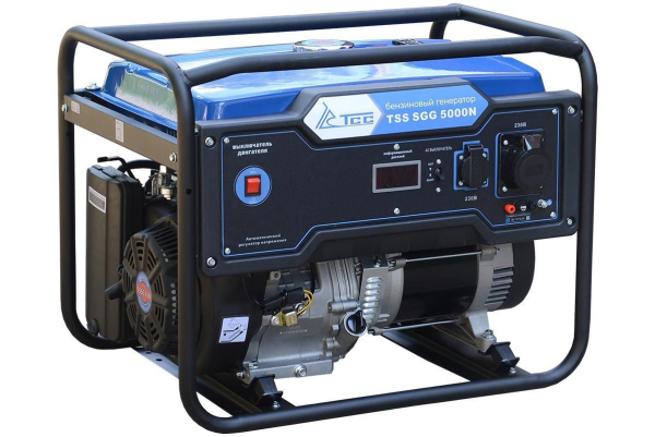 Бензиновый генератор ТСС SGG 5000N для гаража фото