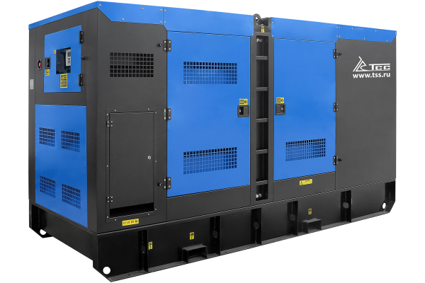 Дизельный генератор ТСС ЭД-250-Т400 в шумозащитном кожухе на прицепе 025292 передвижной фото