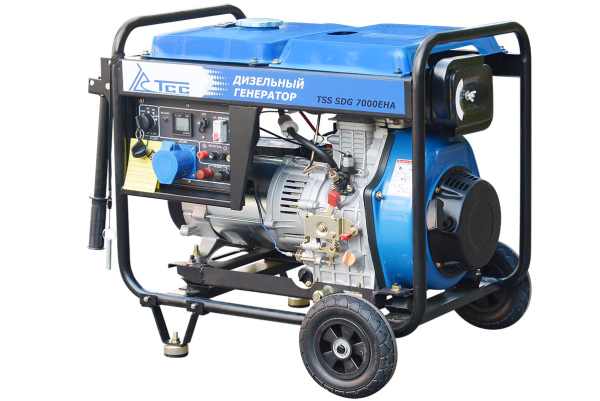 Дизельный генератор ТСС SDG 7000EHA в кожухе МК-2.1 034167 для дома фото