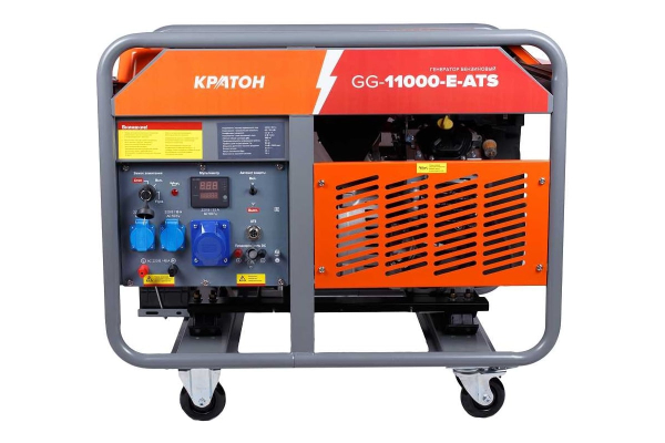Бензиновый генератор КРАТОН GG-11000-E-ATS 2-х тактный фото