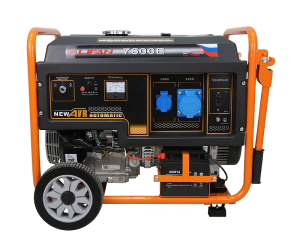 Бензиновый генератор Lifan 7 GF-4 (LF7500E) для дома фото
