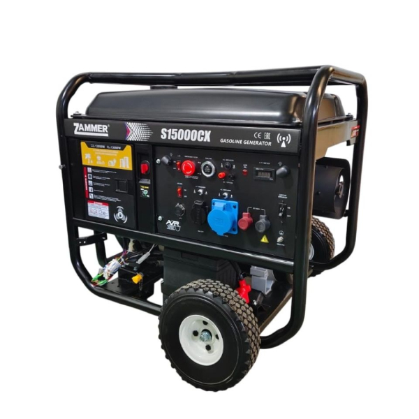 Бензиновый генератор Zammer S15000CX 2-х тактный фото