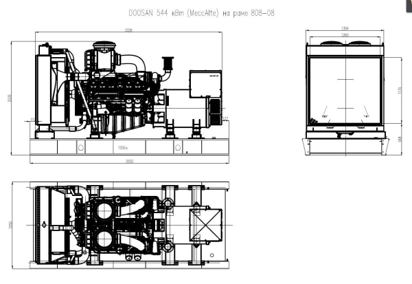 Дизельный генератор ТСС АД-544С-Т400-1РМ17 (Mecc Alte) 015106 фото
