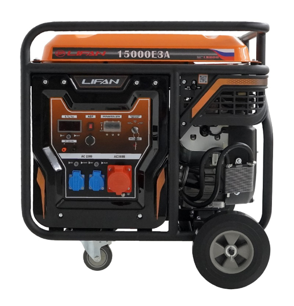 Бензиновый генератор Lifan 15000E3A для дома фото
