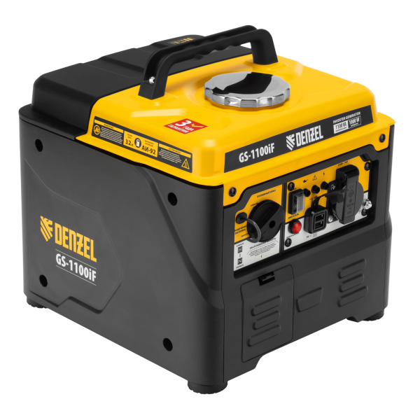 Бензиновый инверторный генератор DENZEL GS-1100iF для газового котла фото