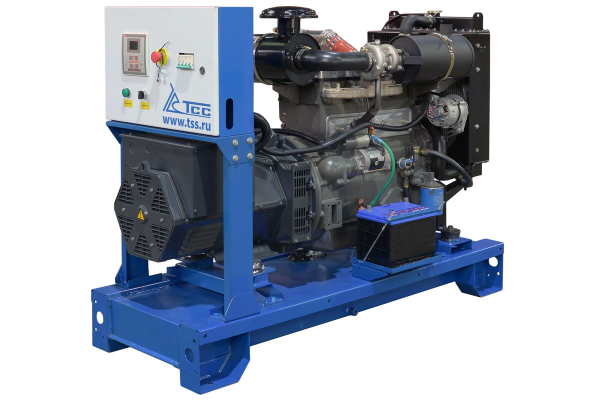 Дизельный генератор ТСС ЭД-30-Т400 с АВР в погодозащитном кожухе на прицепе 025306 на шасси фото