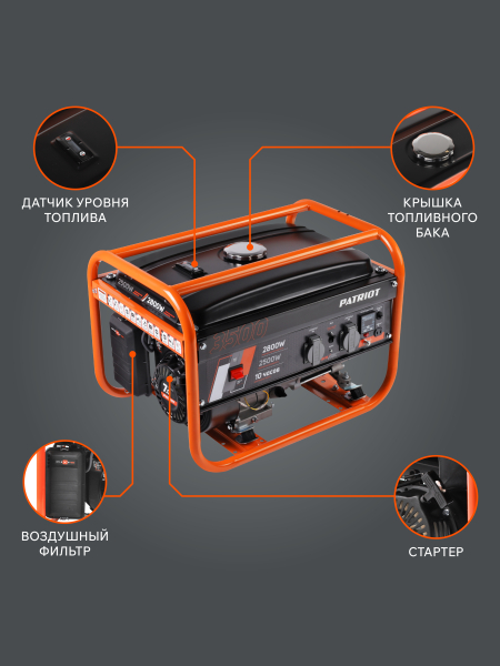 Бензиновый генератор PATRIOT GRS 3500 резервный фото