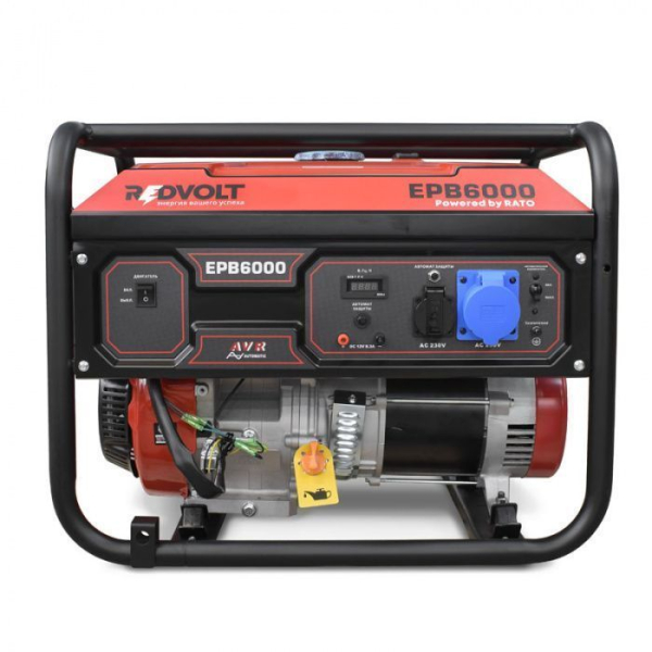 Бензиновый генератор REDVOLT EPB6000 для дома фото
