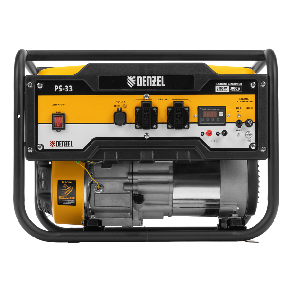 Бензиновый генератор DENZEL PS 33 2-х тактный фото