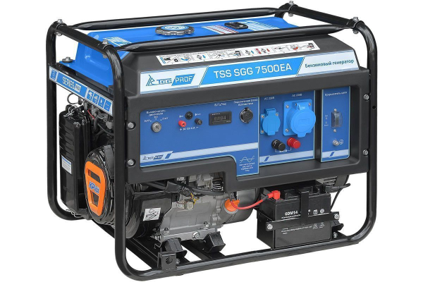 Бензиновый генератор ТСС SGG 7500ЕA для газового котла фото