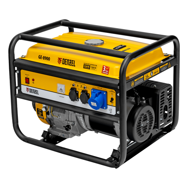 Бензиновый генератор DENZEL GE 8900 синхронный фото