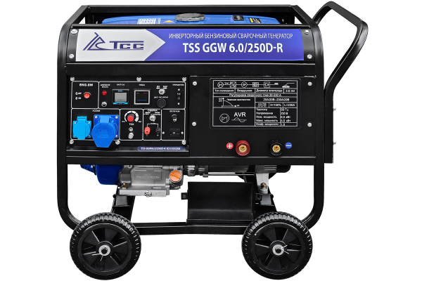 Бензиновый сварочный генератор ТСС GGW 6.0/250D-R 2-х тактный фото