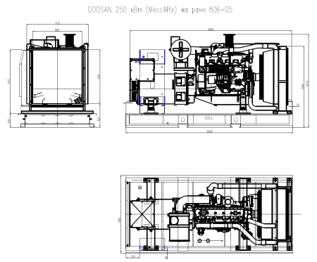 Дизельный генератор ТСС АД-240С-Т400-1РМ17 (Mecc Alte) фото