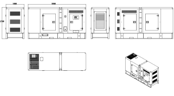 Дизельный генератор ТСС АД-100С-Т400-1РКМ9 в шумозащитном кожухе 018613 фото