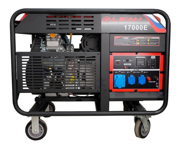 Бензиновый генератор Lifan 17000E для дома фото
