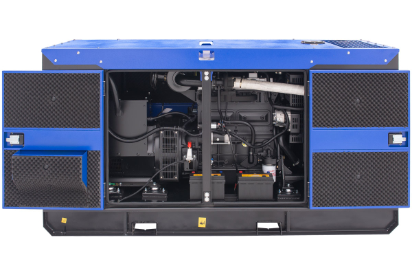 Дизельный генератор ТСС ЭД-40-Т400 в шумозащитном кожухе на прицепе 025349 на шасси фото