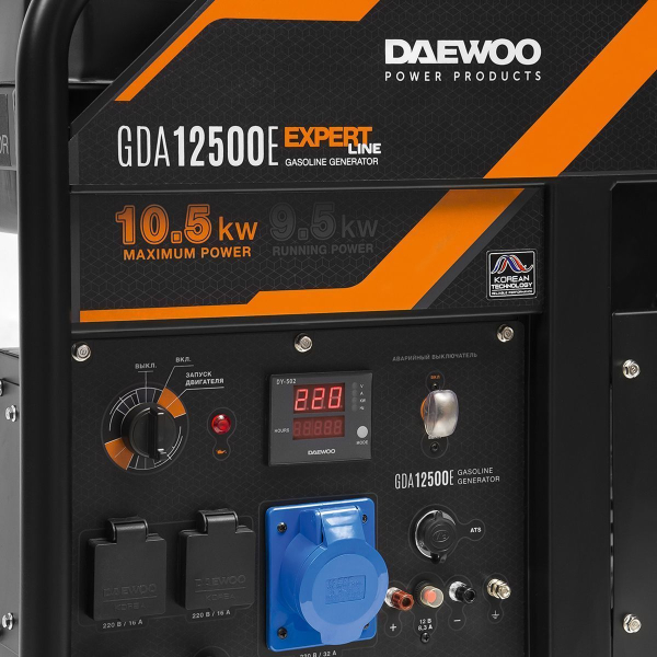 Бензиновый генератор DAEWOO GDA 12500E на колесах Бензиновый генератор DAEWOO GDA 12500E на колесах фото