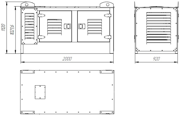 Дизельный генератор ТСС АД-7С-Т400-1РКМ18 026600 бесшумный фото
