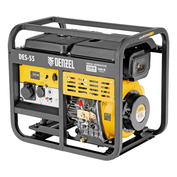 Дизельный генератор DENZEL DES-55 94413 портативный фото