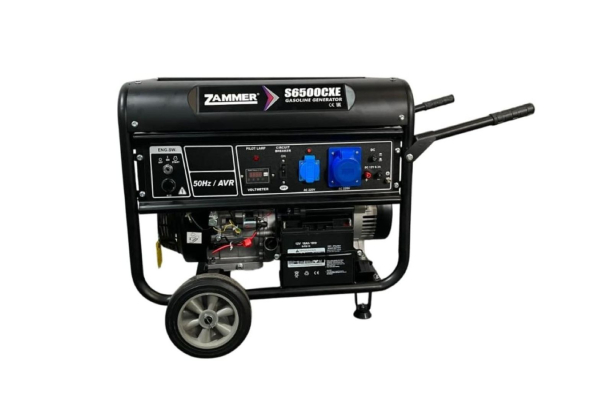 Бензиновый генератор Zammer S6500CXE- 5кВт портативный фото