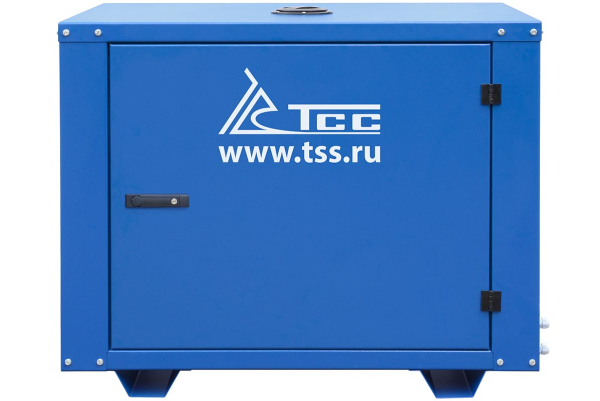 Бензиновый генератор ТСС SGG 6000EH3NA в кожухе МК-1.1 уличный фото