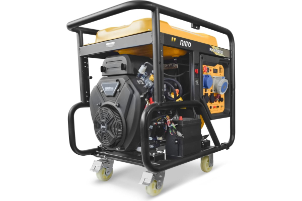 Бензиновый генератор RATO R19000D электростартер + колесный комплект передвижной фото