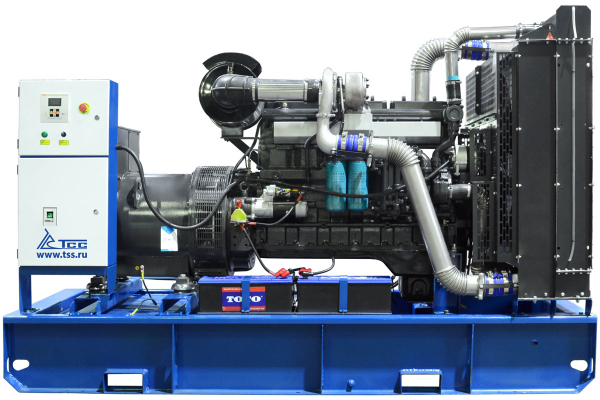 Дизельный генератор ТСС ЭД-250-Т400 в погодозащитном кожухе на прицепе 025286 передвижной фото