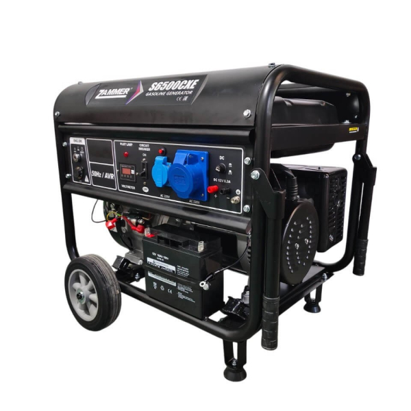 Бензиновый генератор Zammer S6500CXE 2-х тактный фото