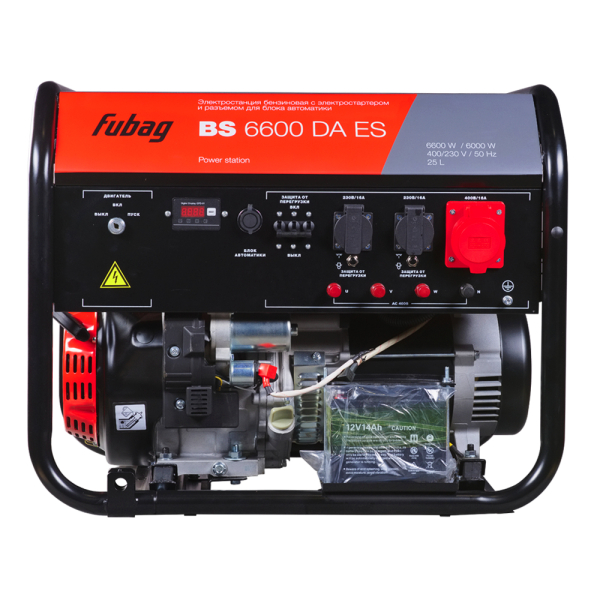 Бензиновый генератор Fubag BS 6600 DA ES для дома фото