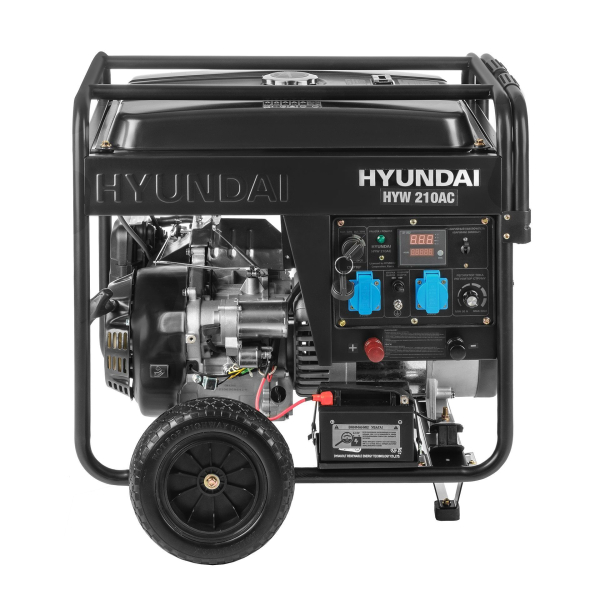 Бензиновый сварочный генератор Hyundai HYW 210AC на колесах Бензиновый сварочный генератор Hyundai HYW 210AC на колесах фото