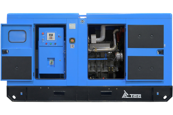 Дизельный генератор ТСС ЭД-150-Т400 в шумозащитном кожухе на прицепе 025139 на шасси фото