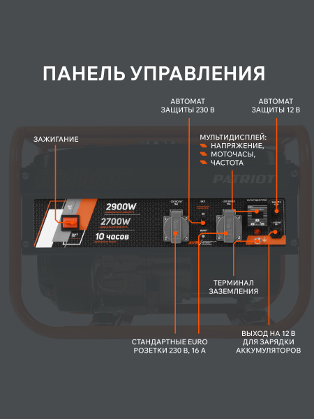 Бензиновый генератор PATRIOT GRS 3700 C резервный фото