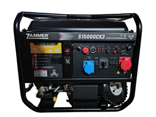 Бензиновый генератор Zammer S15000CX3 - 12кВт 4-х тактный фото