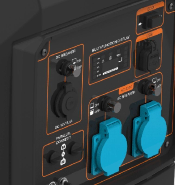 Бензиновый инверторный генератор Zongshen BQH 4000 мини фото