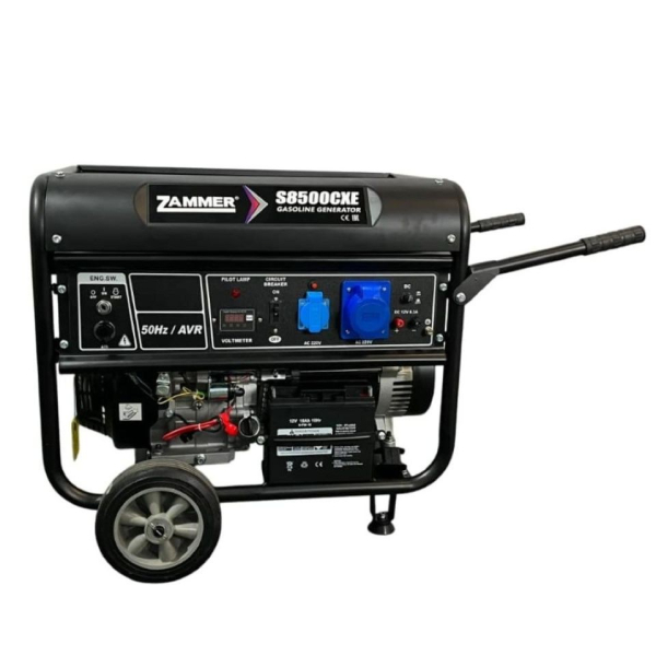 Бензиновый генератор Zammer S8500CXE для дома фото