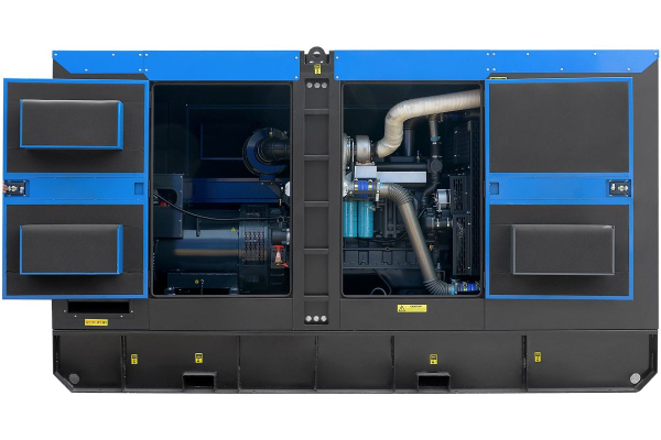 Дизельный генератор ТСС ЭД-250-Т400 в шумозащитном кожухе на прицепе 025292 бесшумный фото