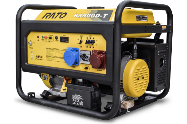 Бензиновый генератор RATO R8500D-T + колесный комплект 4-х тактный фото