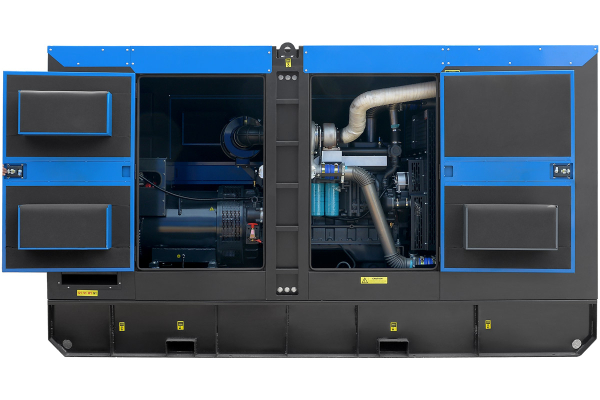 Дизельный генератор ТСС ЭД-250-Т400 с АВР в шумозащитном кожухе на прицепе 025293 на шасси фото