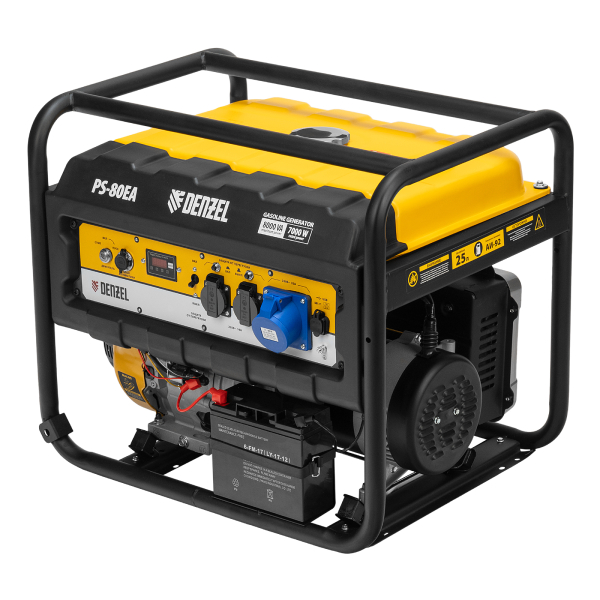 Бензиновый генератор DENZEL PS 80 EA 2-х тактный фото